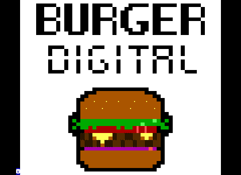 Burger Digital logo, in the form of a ZZT board.